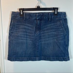 Gap Denim Mini Skirt in Dark Indigo Wash Size 8